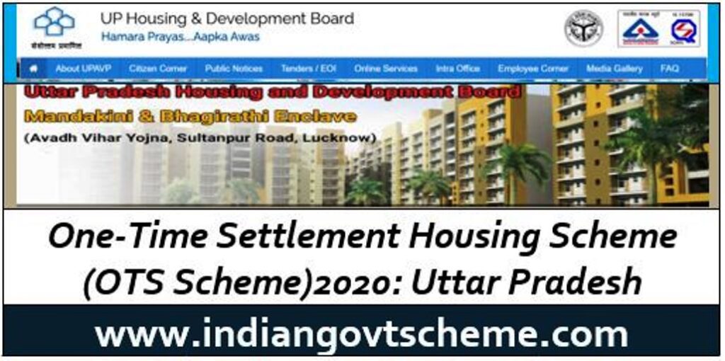 One time settlement housing scheme