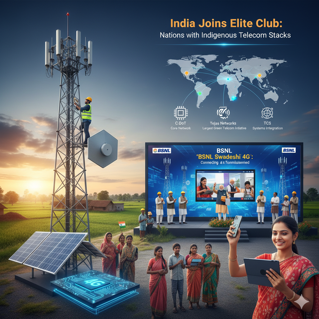 PM Modi Launches Nation’s Largest Indigenous 4G Rollout