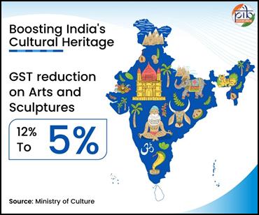 GST reduced on art and cultural goods