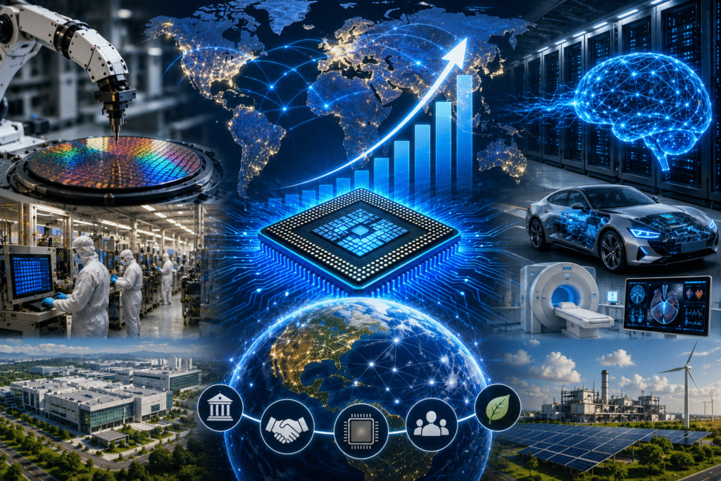 Global semiconductor output