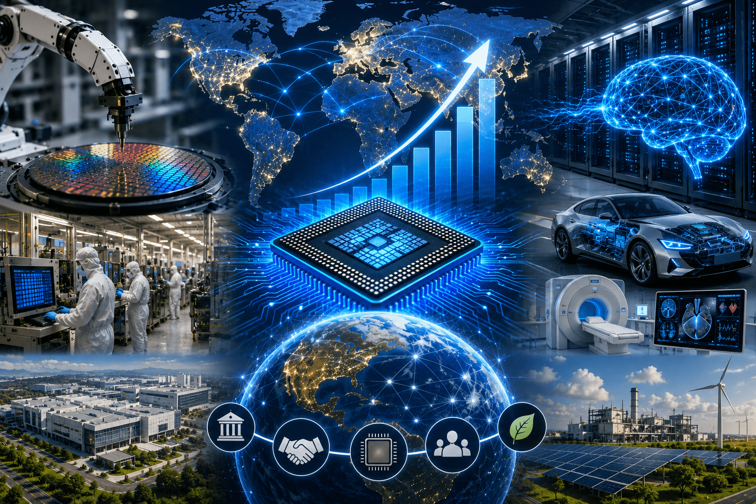 Global semiconductor output