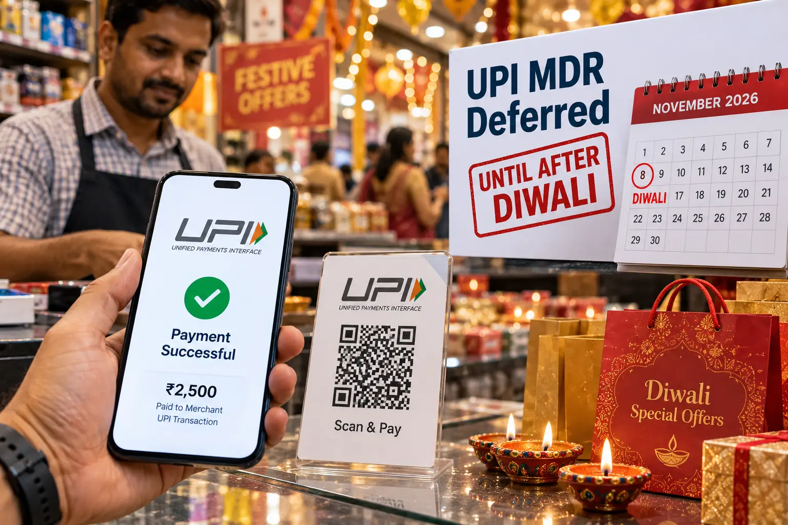 UPI MDR deferred until after Diwali