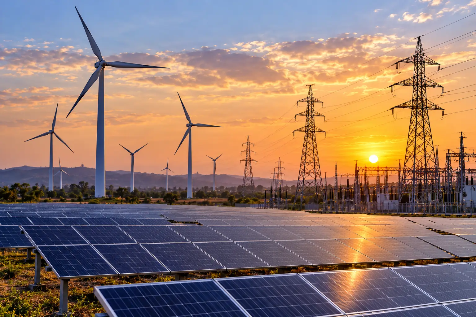 Wind solar grid news
